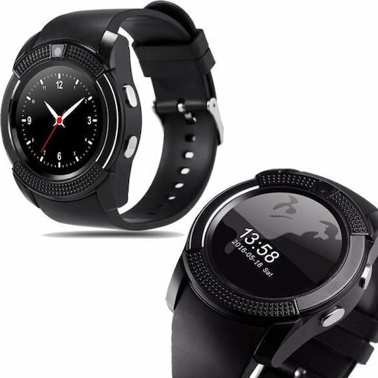 V8 54mm Smartwatch with SIM (Black) view 6