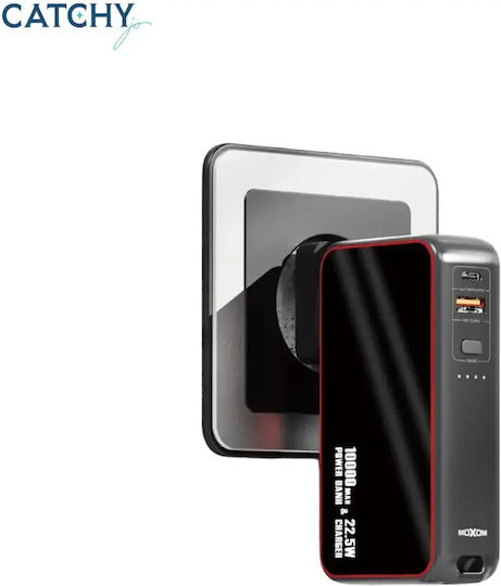Moxom MX-PB39 Power Bank 10000mAh 22.5W with USB-A Port and USB-C Port Power Delivery Black view 1