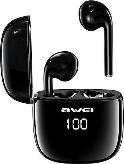Awei T28P In-ear Bluetooth Handsfree Earphones with Sweat Resistance and Charging Case Black
