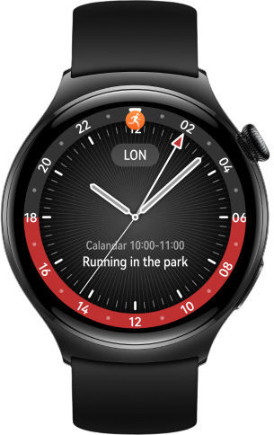 Huawei Watch 4 Stainless Steel 46mm Waterproof with eSIM and Heart Rate Monitor (Black) view 2