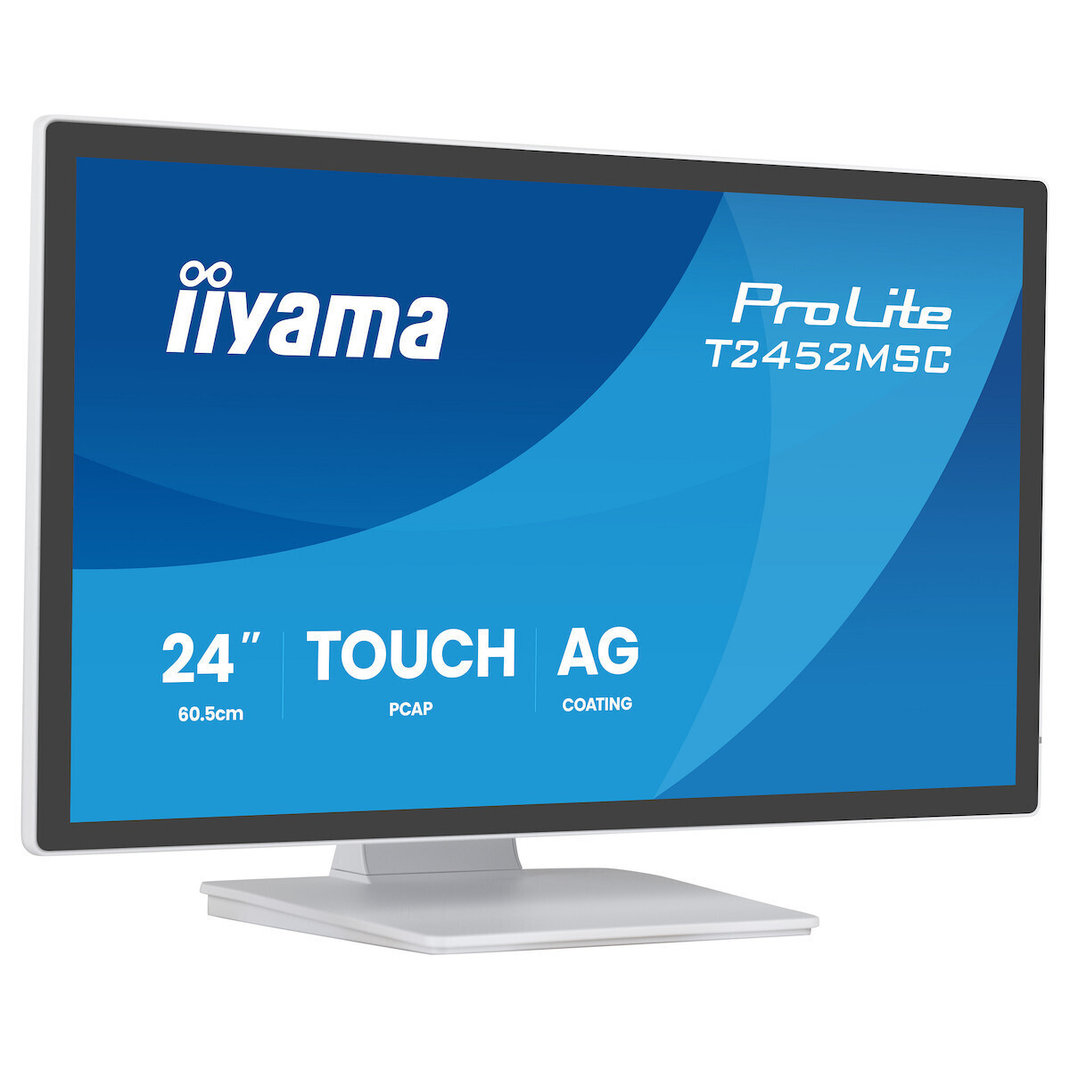 Iiyama T2452MSC-W2AG IPS Monitor 24" FHD 1920x1080 with 5ms GTG Response Time White view 5