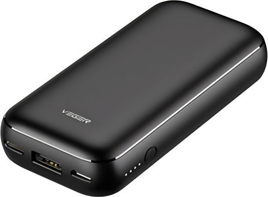 Veger S10 Power Bank 10000mAh 20W with USB-A Port and USB-C Port Power Delivery / Quick Charge 3.0 Black