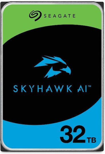 Seagate SkyHawk AI 32TB HDD Hard Drive 3.5" SATA III 7200rpm with 512MB Cache for Recorder ST32000VE000