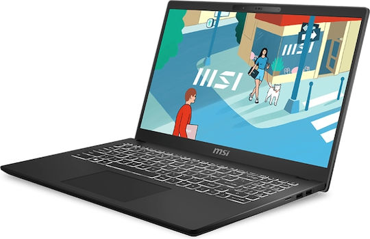 MSI Modern 15 H C13M 15.6" IPS FHD (i5-13420H/16GB/512GB SSD/W11 Home) (GR Keyboard) view 2
