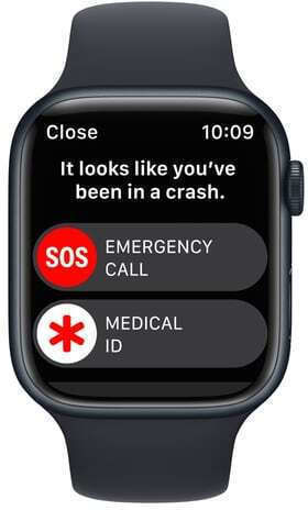Apple Watch Series 8 Aluminium 45mm Waterproof with Heart Rate Monitor (Midnight with Midnight Sport Band) view 3