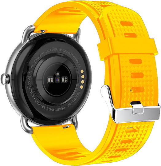 Bluetech Sh8 Smartwatch with Heart Rate Monitor (Silver) vue 3