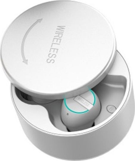 M7 In-ear Bluetooth Handsfree Earphones with Charging Case White view 1