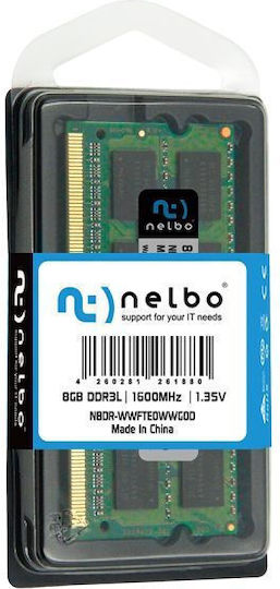 Nelbo 8GB DDR3 RAM with 1600 Speed for Laptop (D6XLDGBBM) vue 3