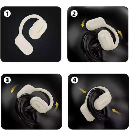 Dudao U4A Open Ear Bluetooth Handsfree Earphone with Sweat Resistance White view 5