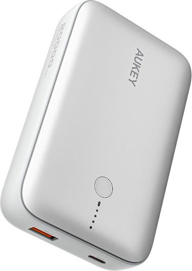 Aukey PB-Y57 Spark Mini Power Bank 20000mAh 22.5W with USB-A Port and USB-C Port Power Delivery White