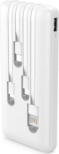 NORNSS NS-83 Power Bank 10000mAh with USB-A Port White vue 2
