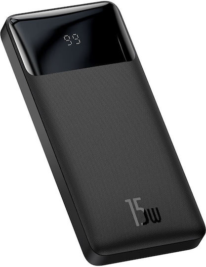 Baseus Bipow Overseas Edition Power Bank 10000mAh 15W with 2 USB-A Ports and USB-C Port Black view 9