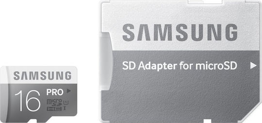 Samsung MB-MG16DA microSDHC 16GB U1 UHS-I 90MB/s with Adapter