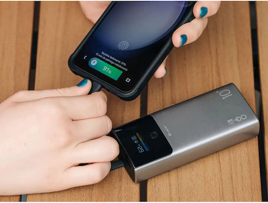 Tracer Comet Power Bank 10000mAh 22.5W with USB-A Port and USB-C Port Black view 4
