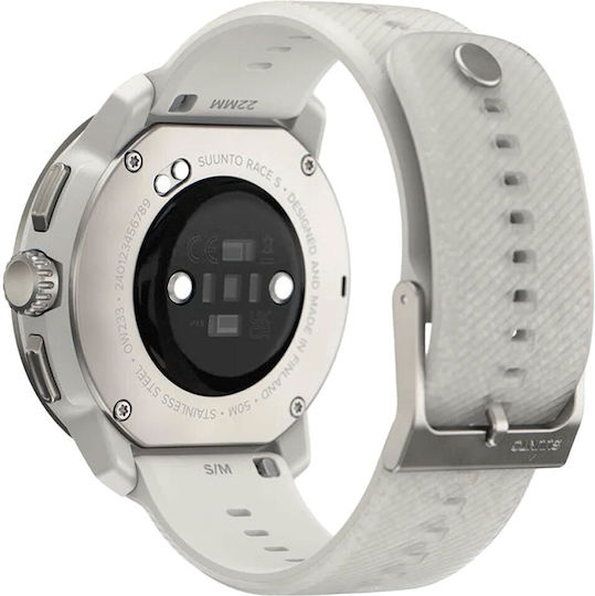 Suunto Race S Stainless Steel 45mm Waterproof Smartwatch with Heart Rate Monitor (Powder Gray) view 3