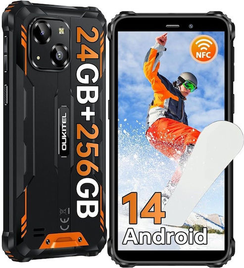 Oukitel WP32 Pro Dual SIM (6GB/256GB) Resistant Smartphone Black Orange view 1