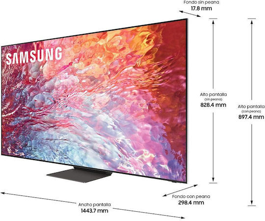 Samsung Smart Television 75" 8K UHD Neo QLED QE75QN700BTXXC HDR (2022) view 3