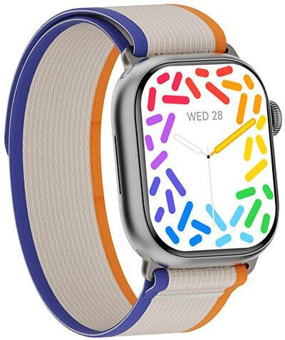 NO.1 Watch 9 with Heart Rate Monitor (Black Case / Black Silicone Strap) view 2