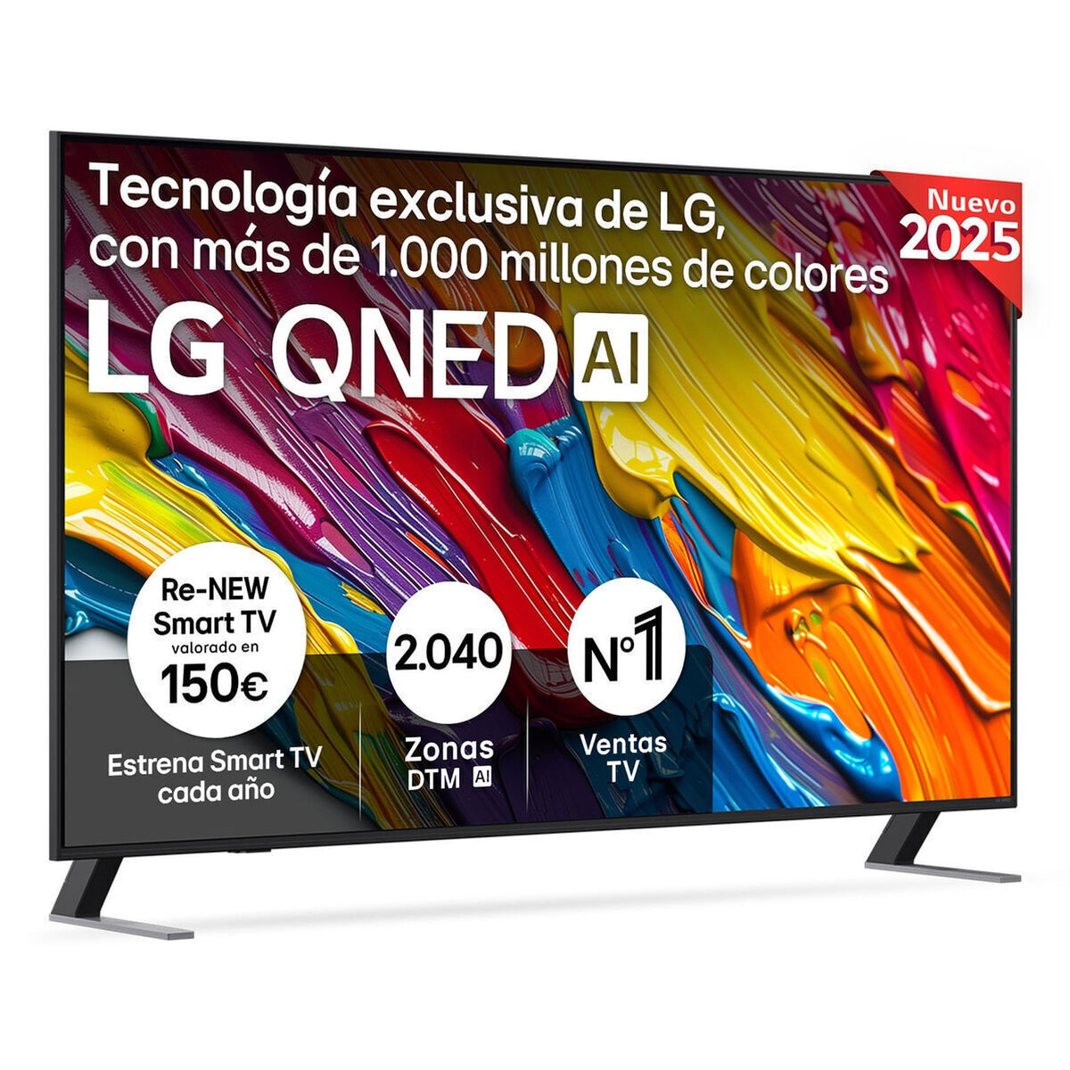 LG Smart TV 65" 4K UHD QNED AI QNED84 HDR (2025) 65QNED84A6C view 4