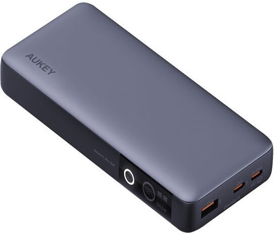 Aukey PB-Y43 Power Bank 20000mAh 65W with USB-A Port and 3 USB-C Ports Power Delivery Black vista 4