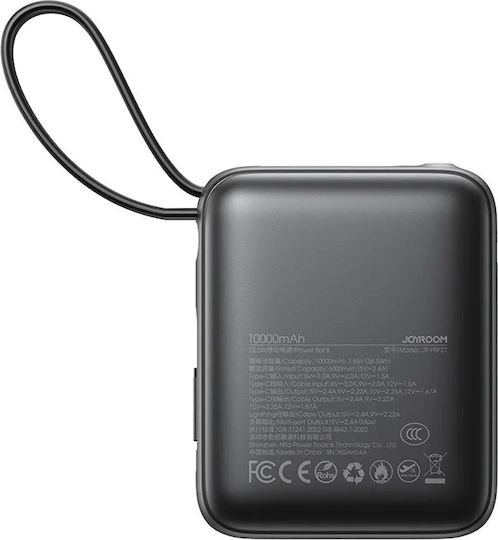 Joyroom JR-PBF27 Power Bank 10000mAh 22.5W with USB-C Port Black view 3