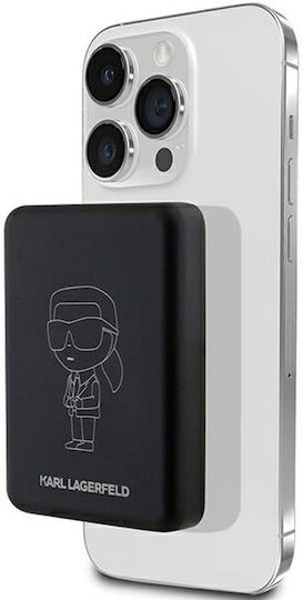 Karl Lagerfeld Outline Ionik MagSafe Power Bank 5000mAh 15W Black vue 2
