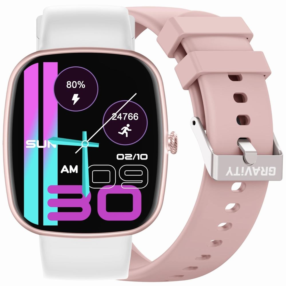 Gravity Gt18-2 Smartwatch Rose Gold + 2 Straps