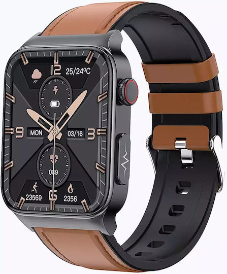Watchmark Cardio One Smartwatch with Heart Rate Monitor (Brown) view 7