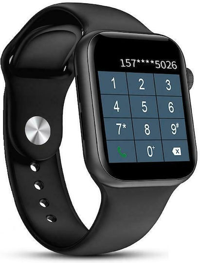 K6 Smartwatch with Heart Rate Monitor (Black) view 2