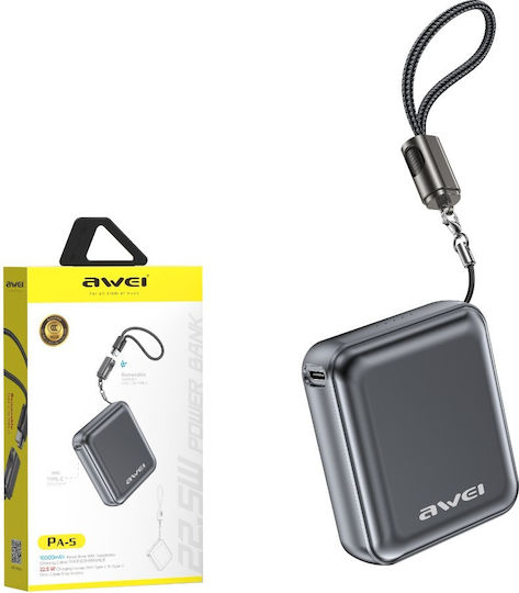 Awei PA-5 Power Bank 10000mAh 22.5W Gray view 2