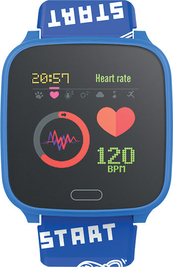Forever JW-100 Smartwatch with Heart Rate Monitor (Blue) view 2