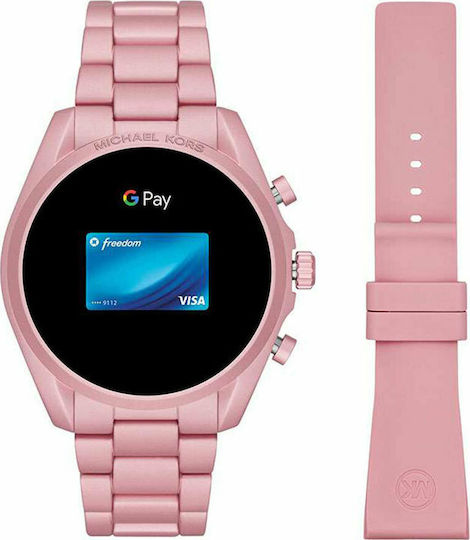 Michael Kors Bradshaw Stainless Steel 44mm Smartwatch (Pink) view 8