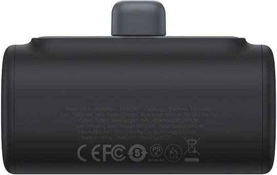Baseus Compact Lightning Edition Power Bank 5000mAh 20W Black view 3