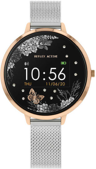 Reflex Active Series 03 38mm Smartwatch with Heart Rate Monitor (Silver Garden) view 3