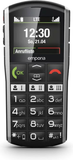 Emporia Simplicity LTE Single SIM Mobile with Large Buttons Black view 4