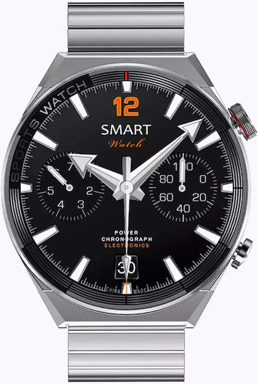 Watchmark Maverick Smartwatch with Heart Rate Monitor (Silver) view 3