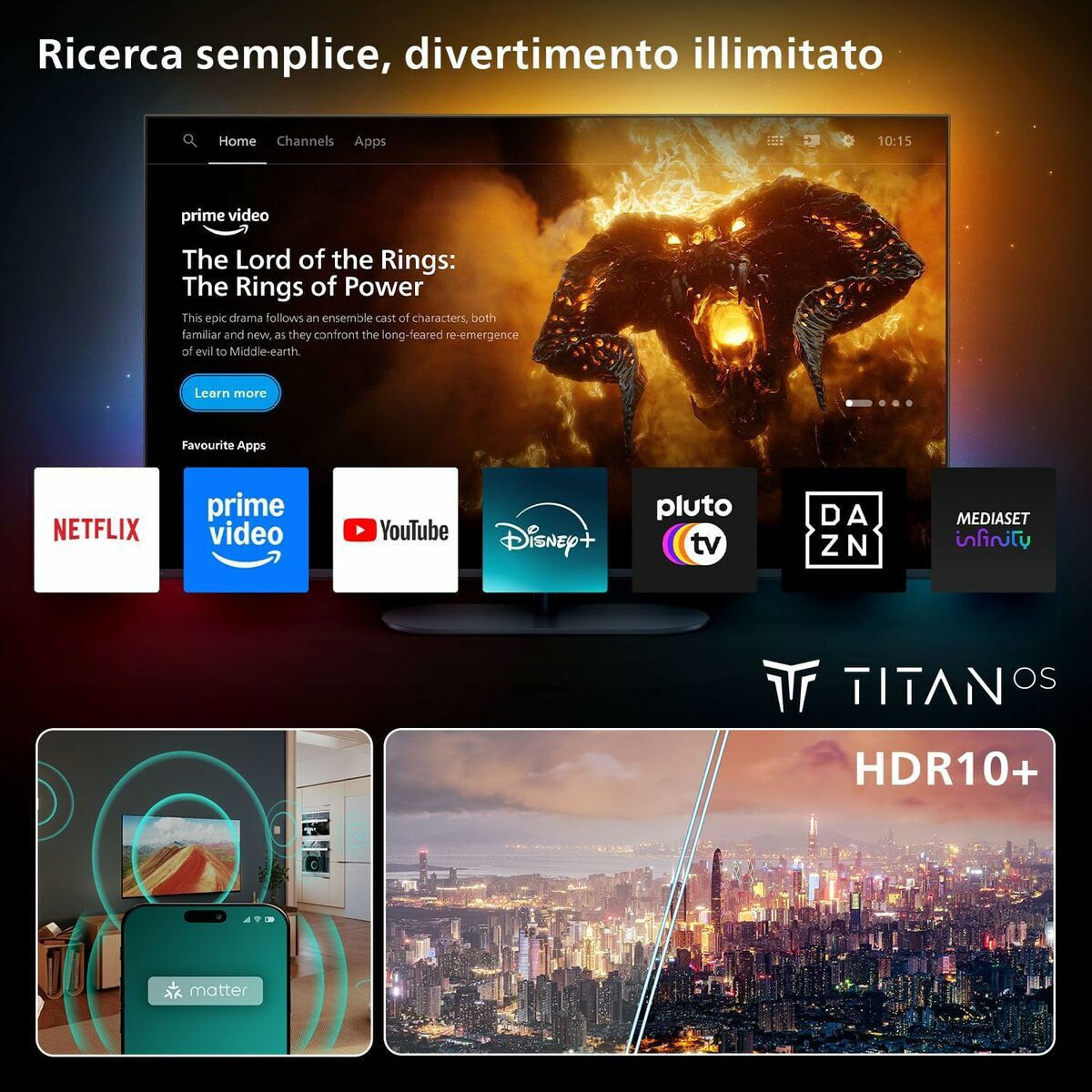 Philips Smart Television 75" 4K UHD QLED PUS7810 HDR (2025) view 7