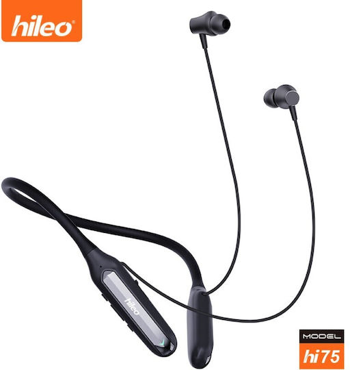 Hileo Hi75 In-ear Bluetooth Handsfree Earphones with Sweat Resistance Black view 2