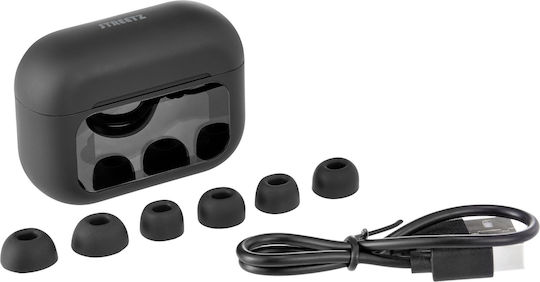 Streetz T600 In-ear Bluetooth Handsfree Earphones with Charging Case Black view 4