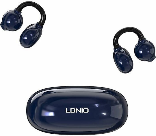 Ldnio T09 Open Ear Bluetooth Handsfree Earphones with Charging Case Blue view 4