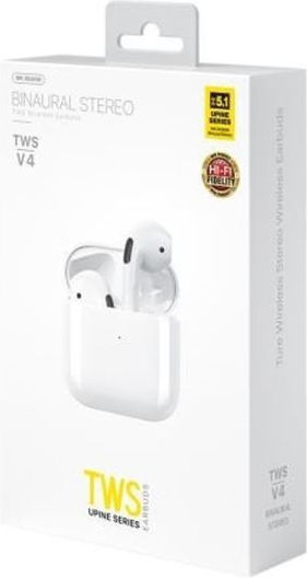 WK V4 In-ear Bluetooth Handsfree Earphones with Charging Case White view 3