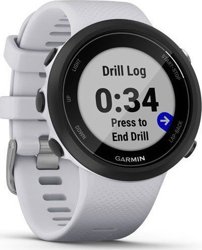 Garmin Swim 2 42mm Waterproof Smartwatch with Heart Rate Monitor (Whitestone) view 3