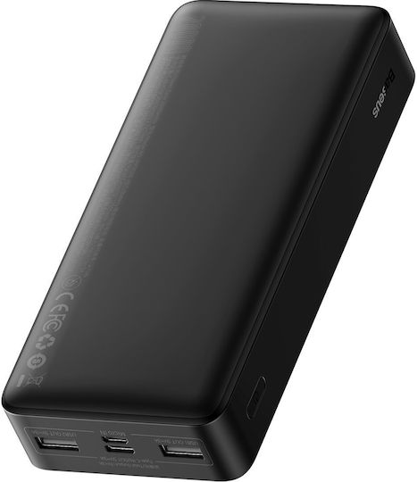 Baseus Bipow Digital Display Power Bank 20000mAh 15W with 2 USB-A Ports and USB-C Port Black vue 2