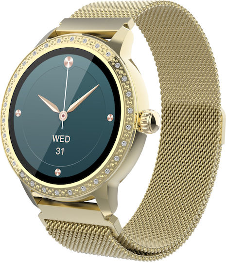 Denver SW-360 Smartwatch with Heart Rate Monitor (Gold) view 2