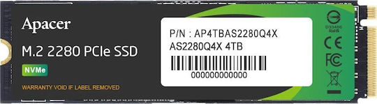Apacer AS2280Q4X SSD 1TB M.2 Type with PCI Express 4.0 Connection view 4