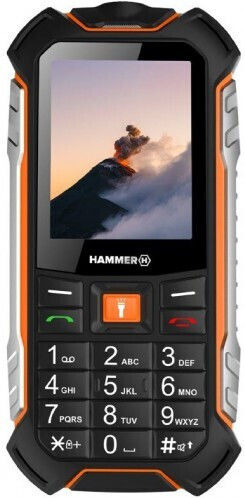 Hammer Boost LTE 256MB/64MB Dual SIM Resistant Mobile with Buttons Black view 1