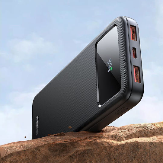 Mcdodo MC-4220 Power Bank 10000mAh 22.5W with 2 USB-A Ports and USB-C Port Black view 3