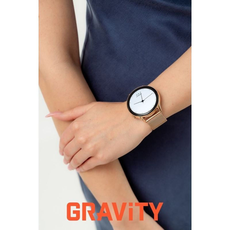 Gravity 45mm Smartwatch with Heart Rate Monitor (Rose Gold) view 4