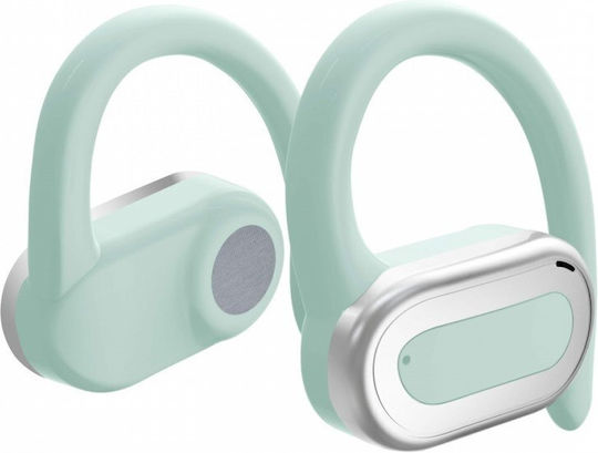 MaxCom MWH 01 Open Ear Bluetooth Handsfree Earphones with Charging Case Green view 1