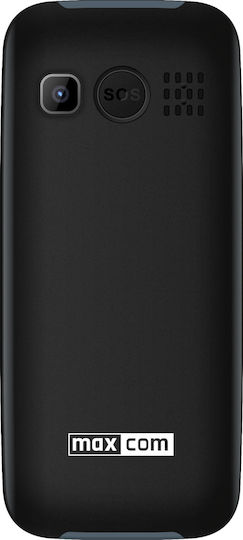MaxCom MM38D Single SIM Mobile with Large Buttons Black view 2